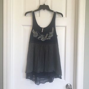 Free People • Sequin Detail Flowy Tank